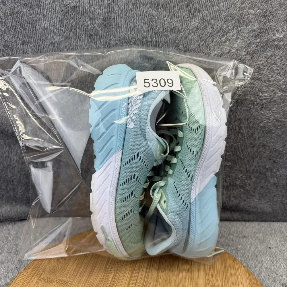 Hoka One One Mach 2 Shoes Womens Size 7 Green Running Sneakers 1099722 ALCH